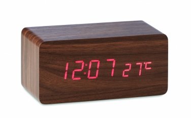 Logotrade promotional merchandise picture of: LED clock/5W wireless charger