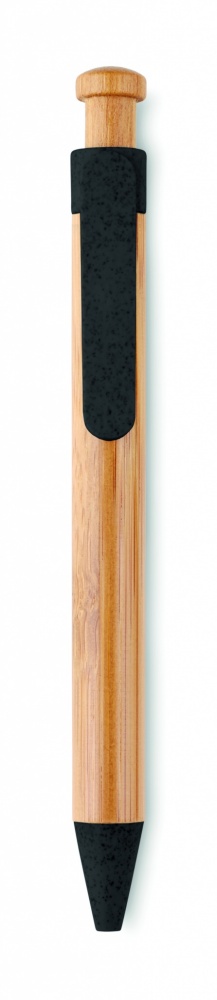 Logo trade corporate gifts image of: Bamboo/Wheat-Straw ABS ball pen