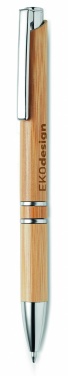 Logo trade promotional gift photo of: Bamboo automatic ball pen