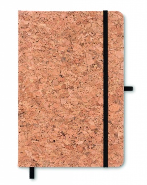 Logo trade promotional item photo of: A5 cork notebook 96 lined
