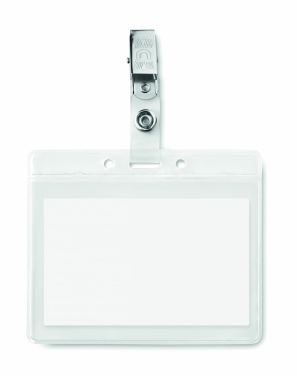 Logo trade promotional products image of: PVC badge holder
