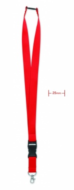 Logo trade promotional giveaways picture of: Lanyard with metal hook 25mm