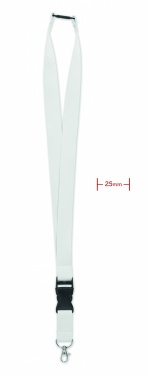 Logotrade business gift image of: Lanyard with metal hook 25mm