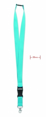 Logotrade promotional merchandise picture of: Lanyard with metal hook 25mm