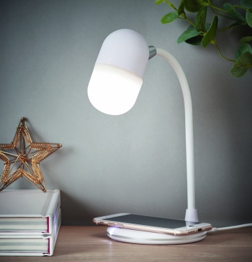 Logo trade advertising products picture of: Wireless charging lamp speaker