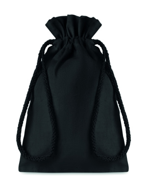 Logo trade promotional giveaway photo of: Small Cotton draw cord bag