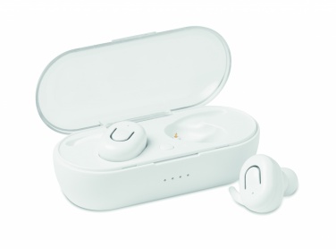 Logo trade promotional products picture of: TWS earbuds with charging box