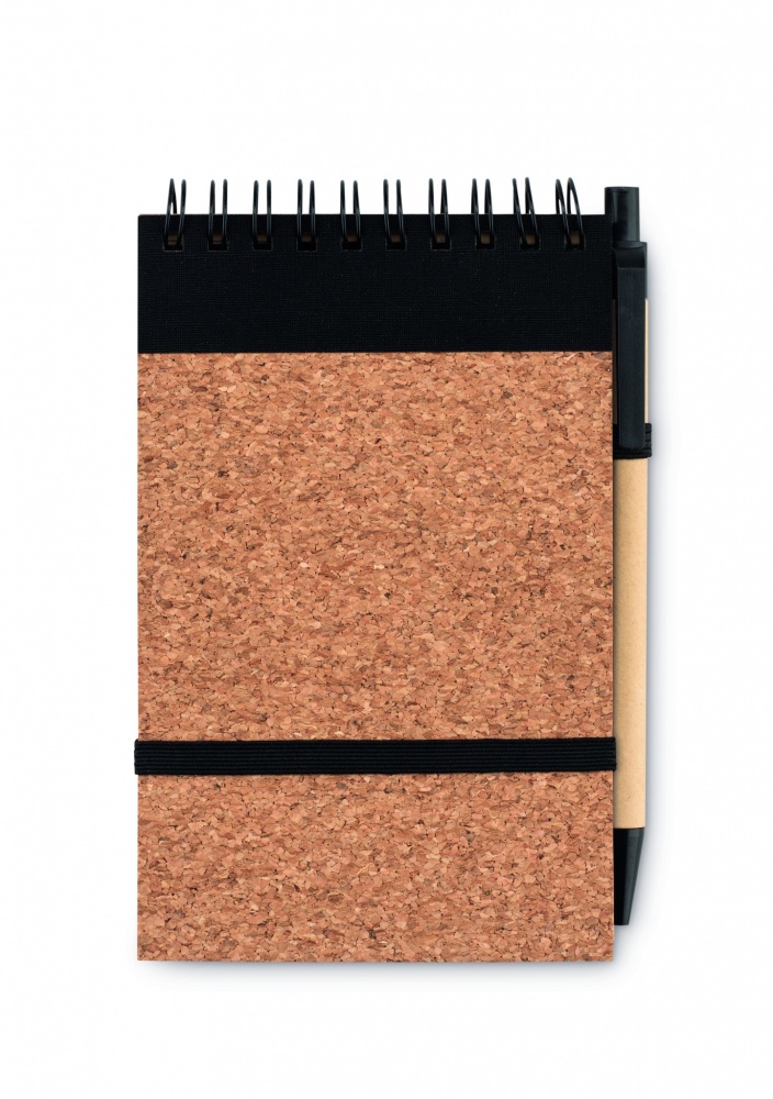 Logotrade corporate gift image of: A6 Cork notepad with pen