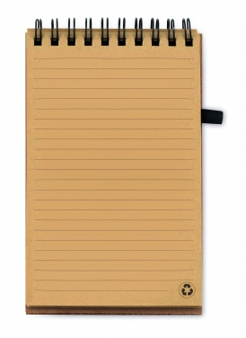 Logo trade corporate gift photo of: A6 Cork notepad with pen