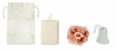 Logo trade corporate gift photo of: Bath set in cotton pouch