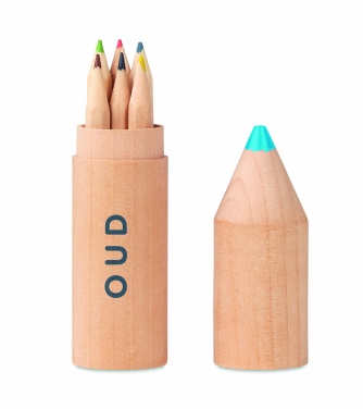 Logo trade advertising products image of: 6 pencils in wooden box
