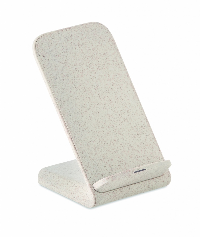 Logo trade promotional products image of: Wheat straw/ABS charger std10W