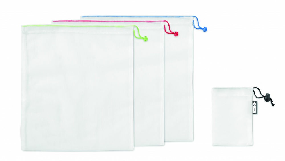 Logotrade promotional giveaways photo of: Set of 3 RPET mesh food bags
