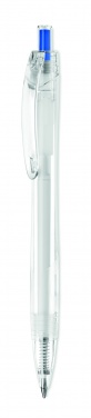 Logo trade promotional giveaways image of: RPET push ball pen