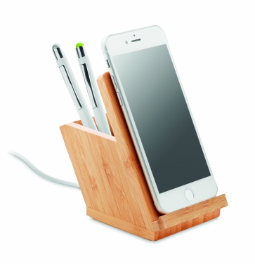 Logo trade advertising products picture of: Wireless charger pen holder 5W BAICOI