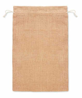 Logo trade promotional items picture of: Large jute gift bag 30x47 cm