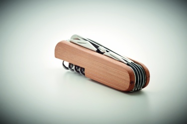 Logotrade advertising product image of: Multi tool pocket knife bamboo