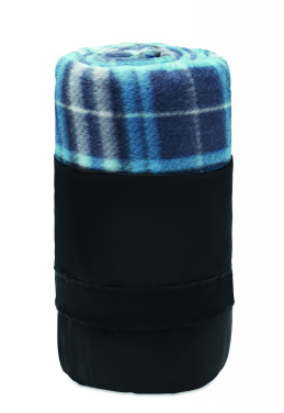 Logotrade promotional product picture of: RPET fleece travel blanket