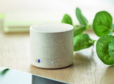 Logotrade promotional merchandise photo of: 3W speaker in wheat straw/ABS