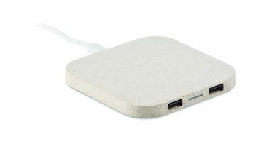 Logo trade promotional products picture of: Hub charger wheat straw/ABS 5W
