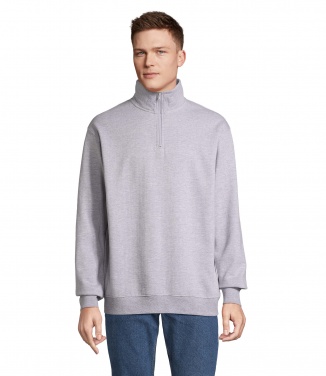Logo trade promotional giveaway photo of: CONRAD Sweat Zip Collar