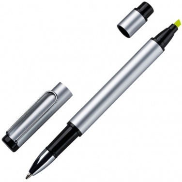 Logo trade promotional items image of: Metal duo pen GETAFE