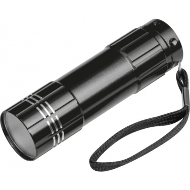 Logo trade business gifts image of: 6 COB metal torch MONTARGIS