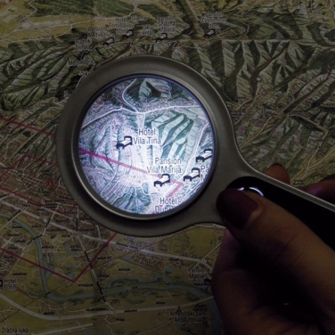 Logotrade corporate gift image of: Magnifying glass with LED GLOUCESTER