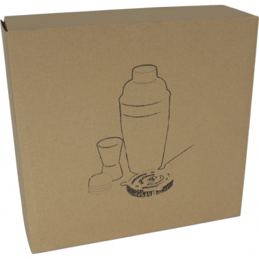 Logo trade promotional giveaways picture of: Metal cocktail set, 3-piece MESSINA