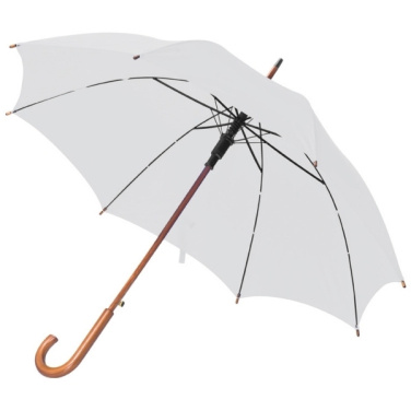 Logo trade promotional gifts picture of: Wooden automatic umbrella NANCY
