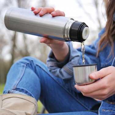 Logo trade corporate gift photo of: Stainless steel isolating flask VIRGINIA BEACH 100 ml