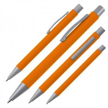 Logotrade promotional merchandise photo of: Metal ballpen soft touch ABU DHABI