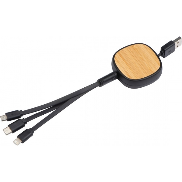 Logo trade promotional giveaways picture of: Charging cable STRASBOURG