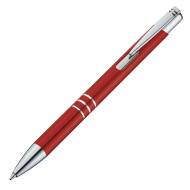 Logo trade advertising products image of: Metal ballpen ASCOT