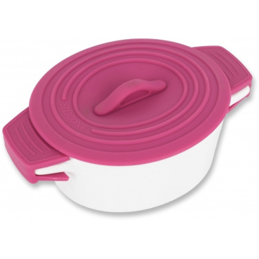 Logo trade promotional gifts picture of: Porcelain pot with silicone lid DELHI