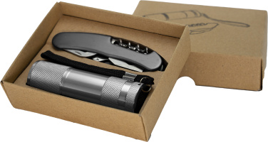 Logo trade promotional products picture of: Set torch and pocket knife DOVER