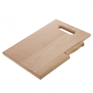 Logo trade promotional items picture of: Wooden board with knife LIZZANO