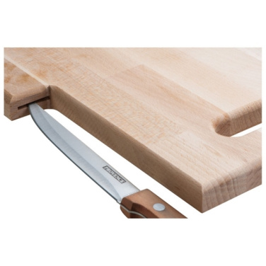 Logo trade promotional merchandise picture of: Wooden board with knife LIZZANO