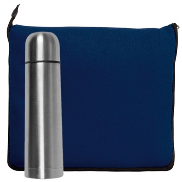 Logotrade promotional product image of: Set fleece blanket and thermal flask LIVERPOOL