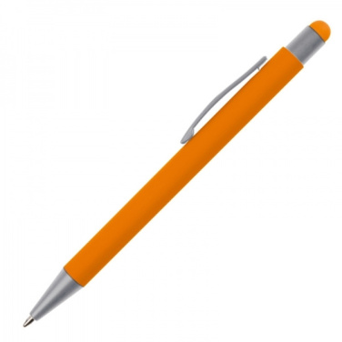 Logo trade promotional merchandise image of: Metal ballpen touch pen soft touch SALT LAKE CITY