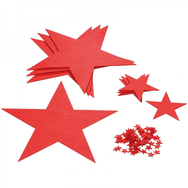 Logo trade promotional item photo of: Felt star set KARLSTAD