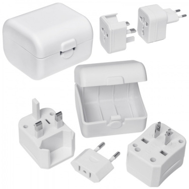 Logo trade advertising products image of: Travel adapter PERU