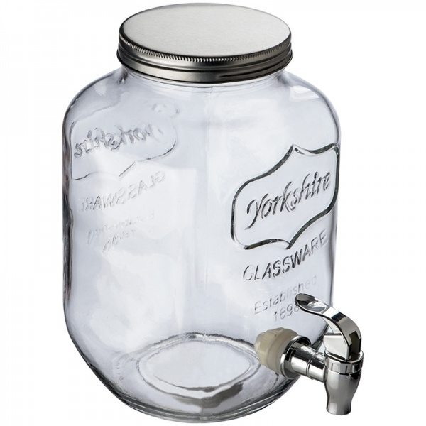 Logotrade promotional gift picture of: Set drink dispenser and glasses ACAPULCO