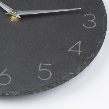 Logo trade promotional merchandise image of: Slate wall clock GRAZ