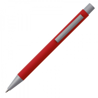 Logo trade promotional giveaway photo of: Metal ballpen soft touch ABU DHABI