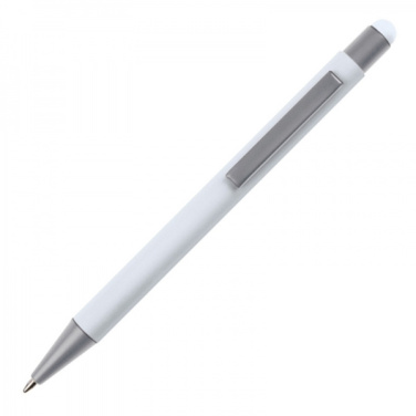 Logo trade promotional giveaway photo of: Metal ballpen touch pen soft touch SALT LAKE CITY