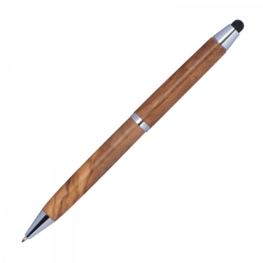 Logo trade advertising product photo of: Wooden ballpen with touch function ERFURT