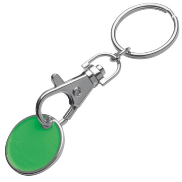 Logo trade promotional gifts image of: Keyring with shopping coin ARRAS
