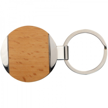Logo trade advertising products image of: Wooden keyring LANGHAUS