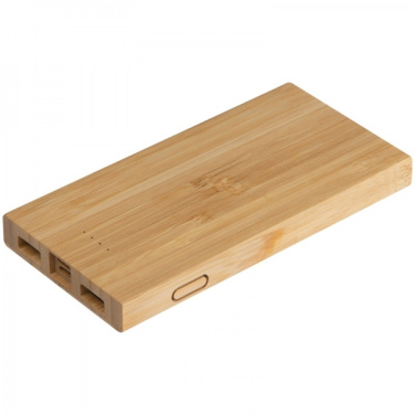 Logotrade promotional gifts photo of: Bamboo power bank KATOWICE